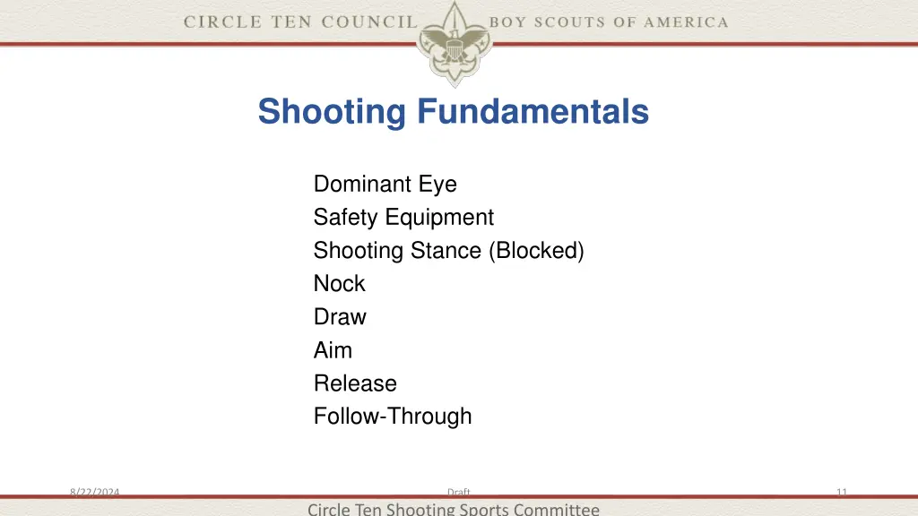 shooting fundamentals