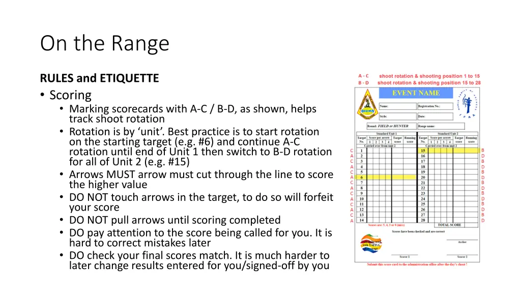 on the range 1