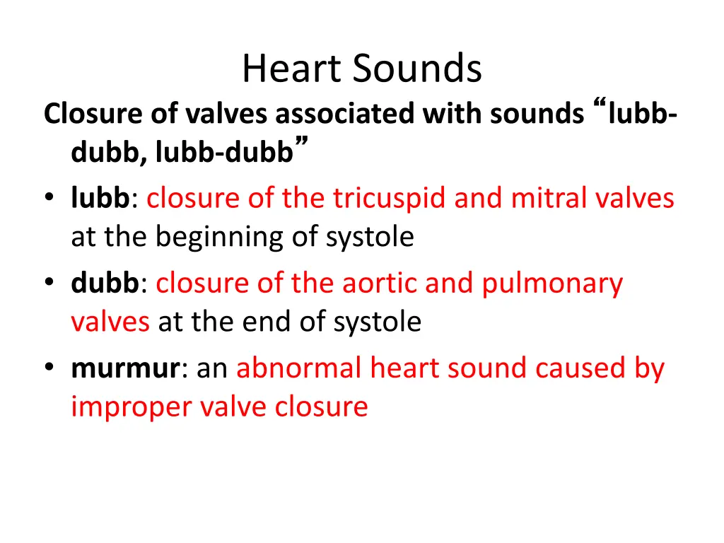 heart sounds