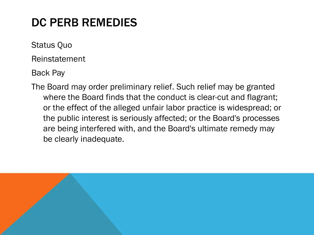 dc perb remedies