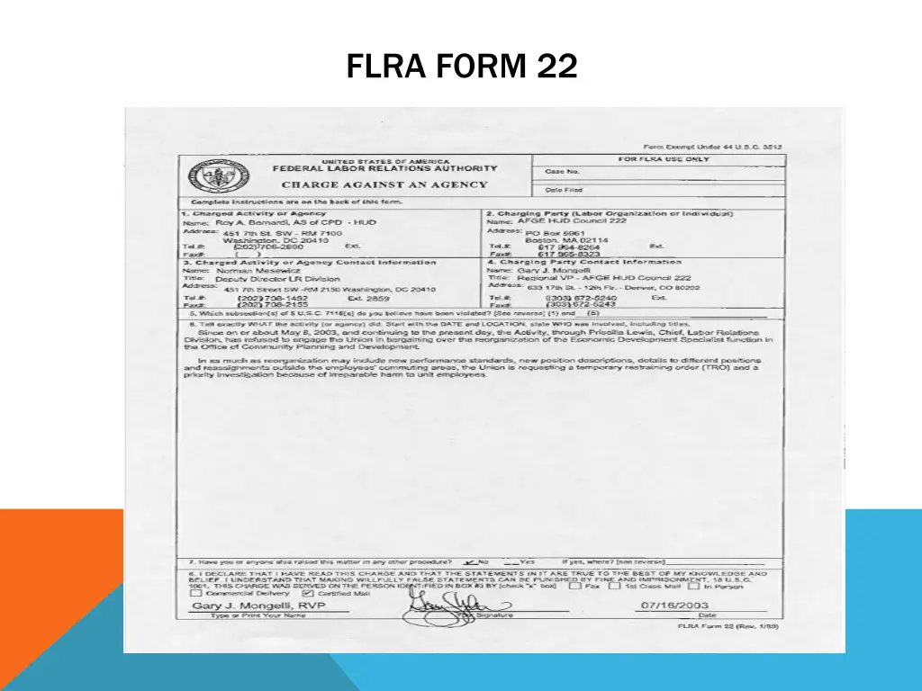 flra form 22