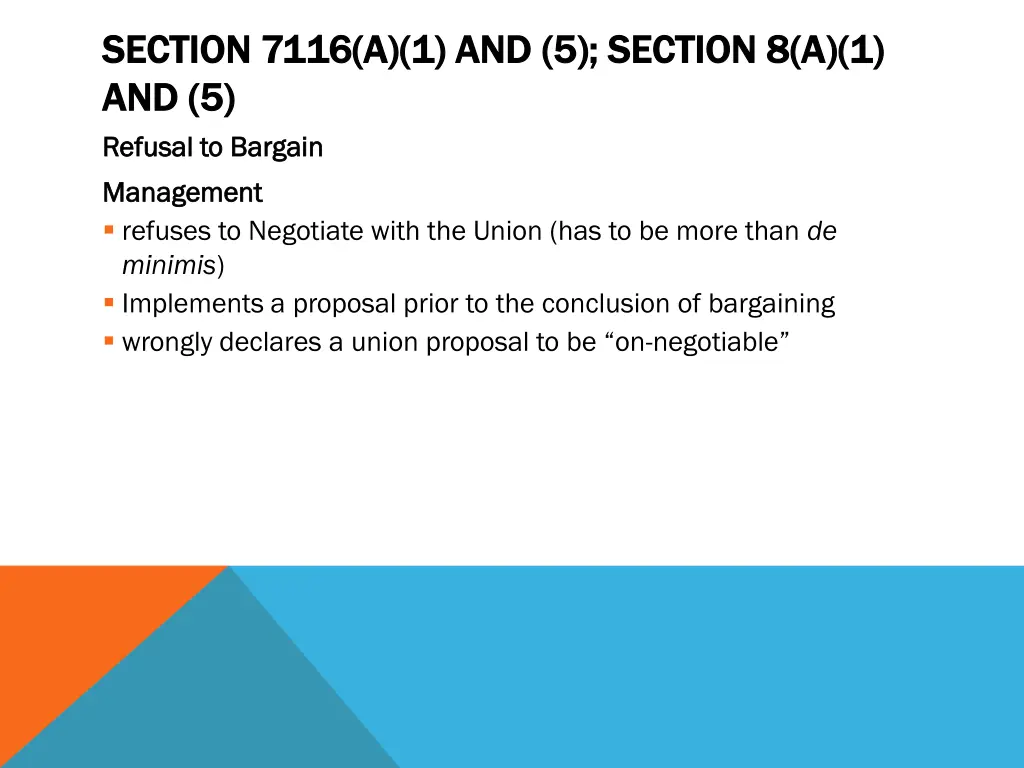 section 7116 a 1 and 5 section 7116