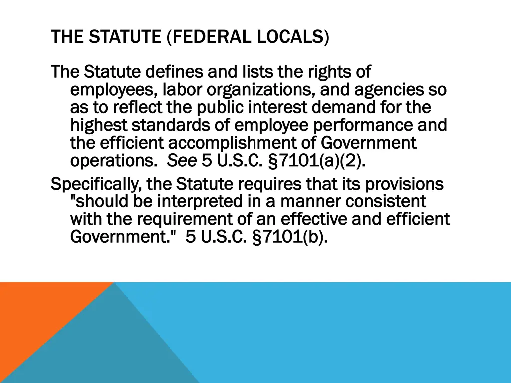 the statute federal locals