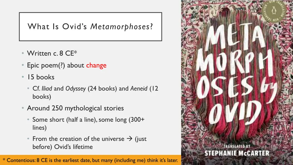 what is ovid s metamorphoses