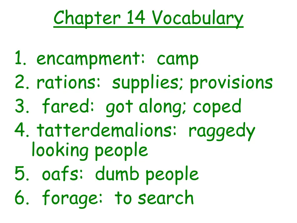 chapter 14 vocabulary