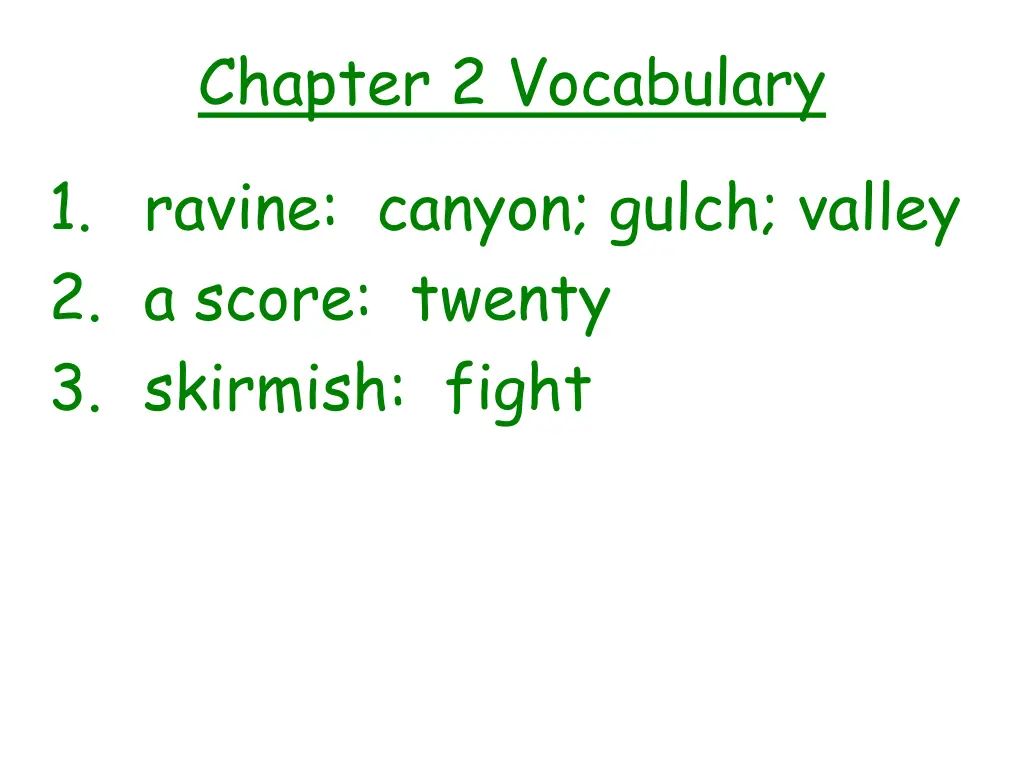 chapter 2 vocabulary