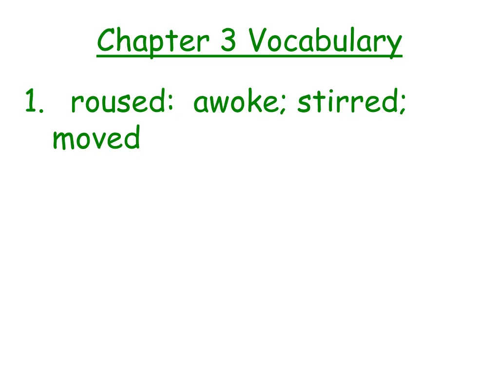 chapter 3 vocabulary