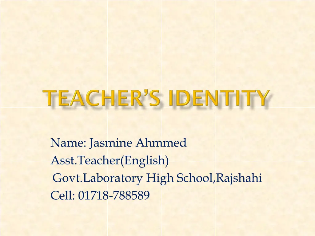 name jasmine ahmmed asst teacher english govt