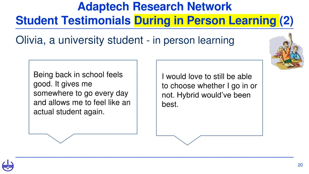 adaptech research network student testimonials 7