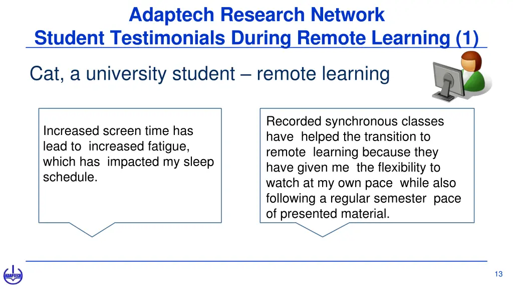 adaptech research network student testimonials