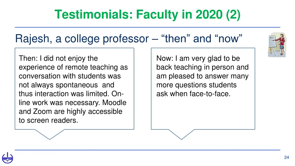 testimonials faculty in 2020 2