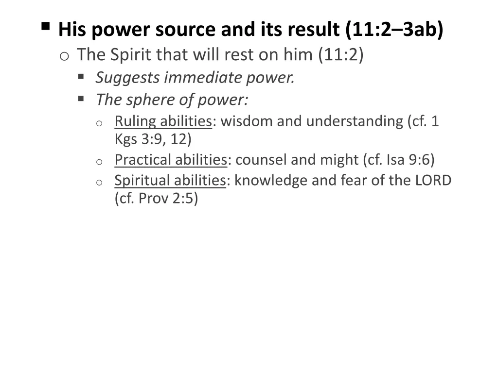 his power source and its result 1