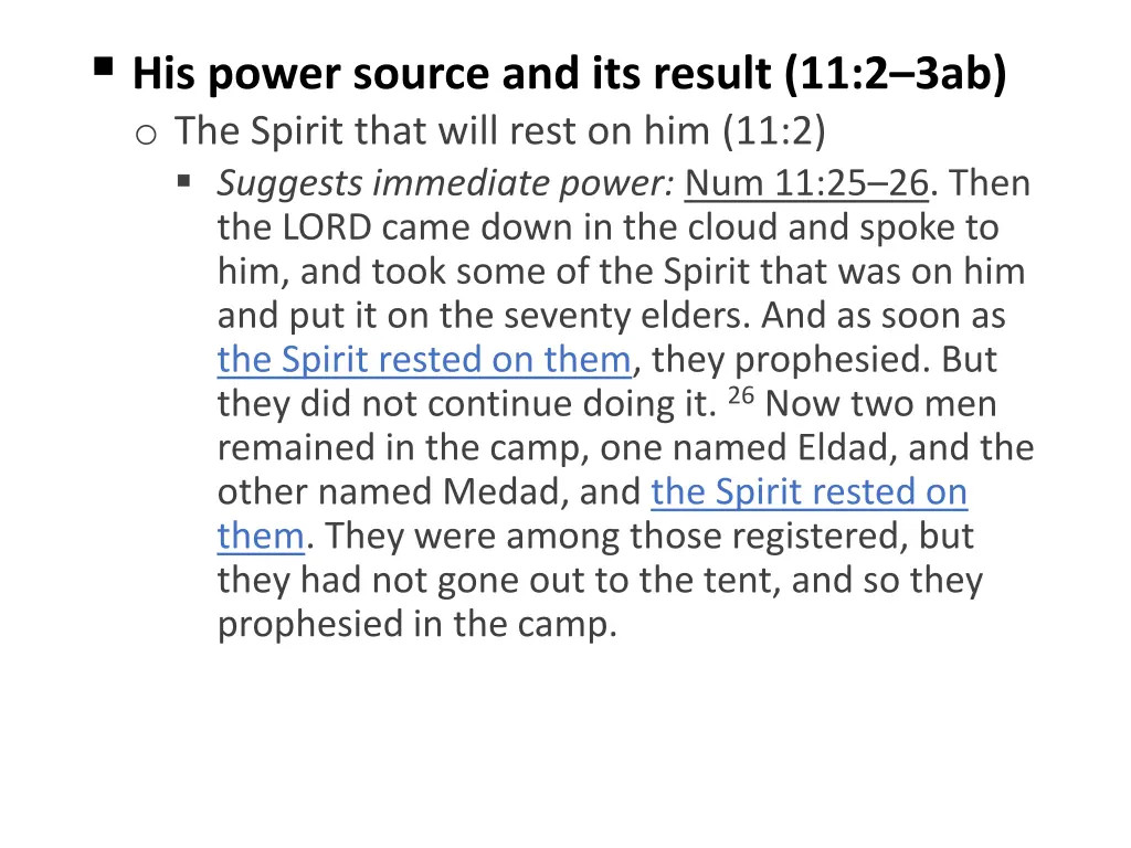 his power source and its result