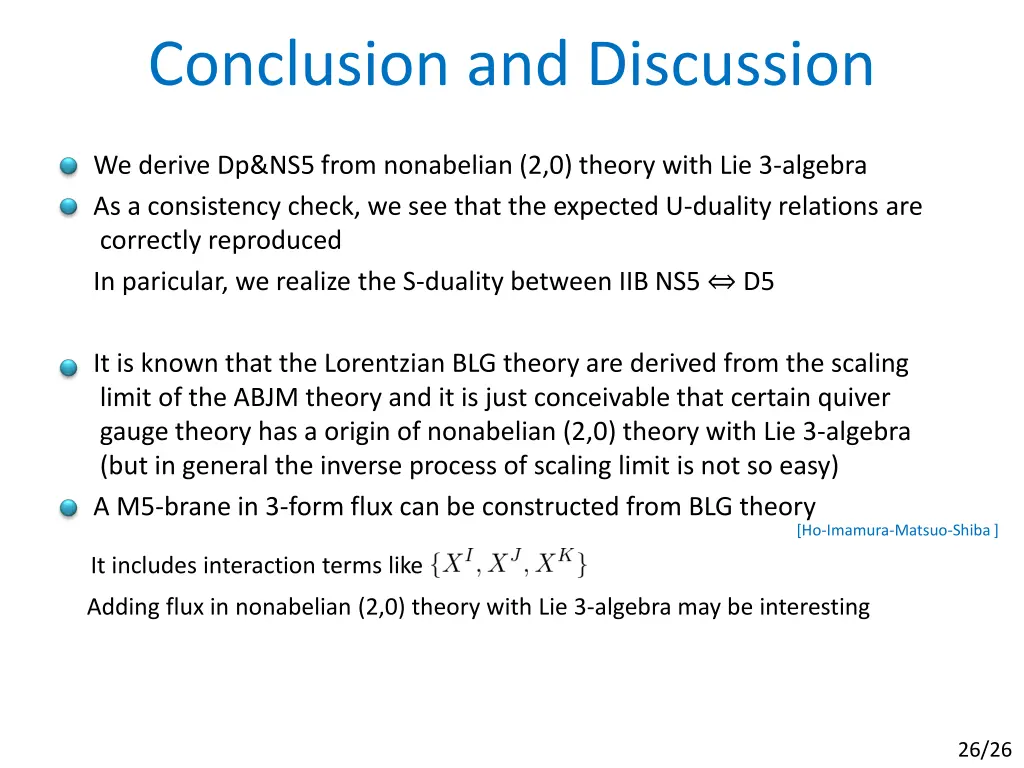 conclusion and discussion