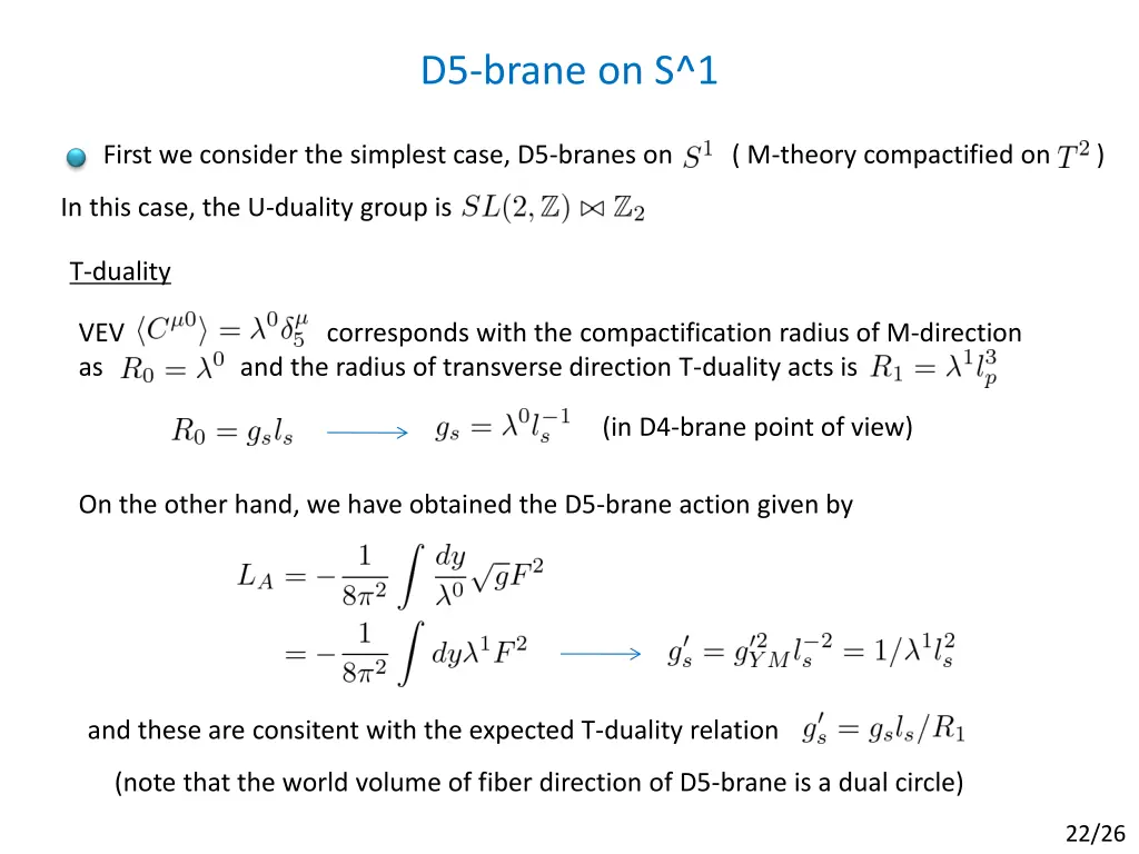 d5 brane on s 1