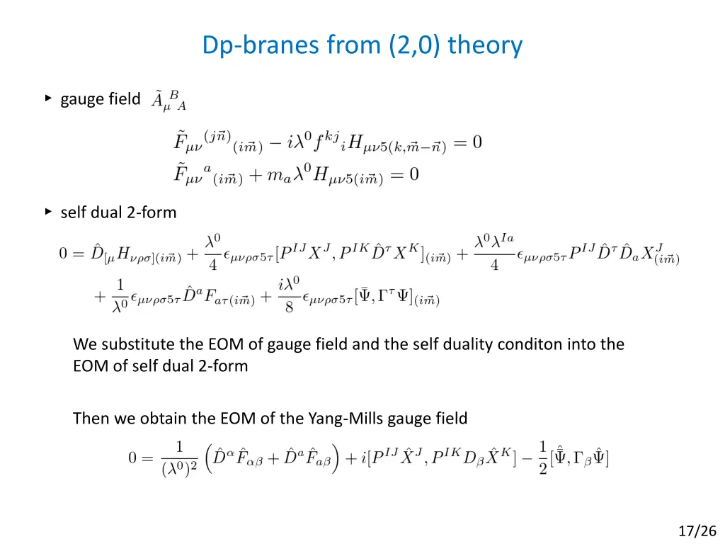 dp branes from 2 0 theory 4