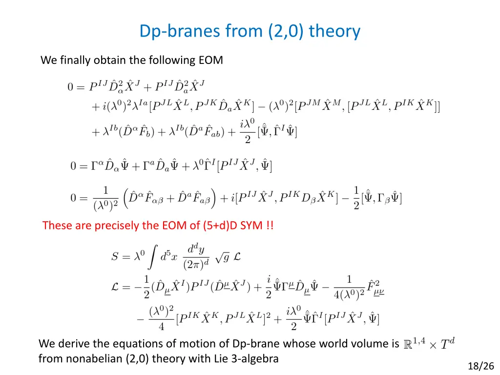 dp branes from 2 0 theory 5