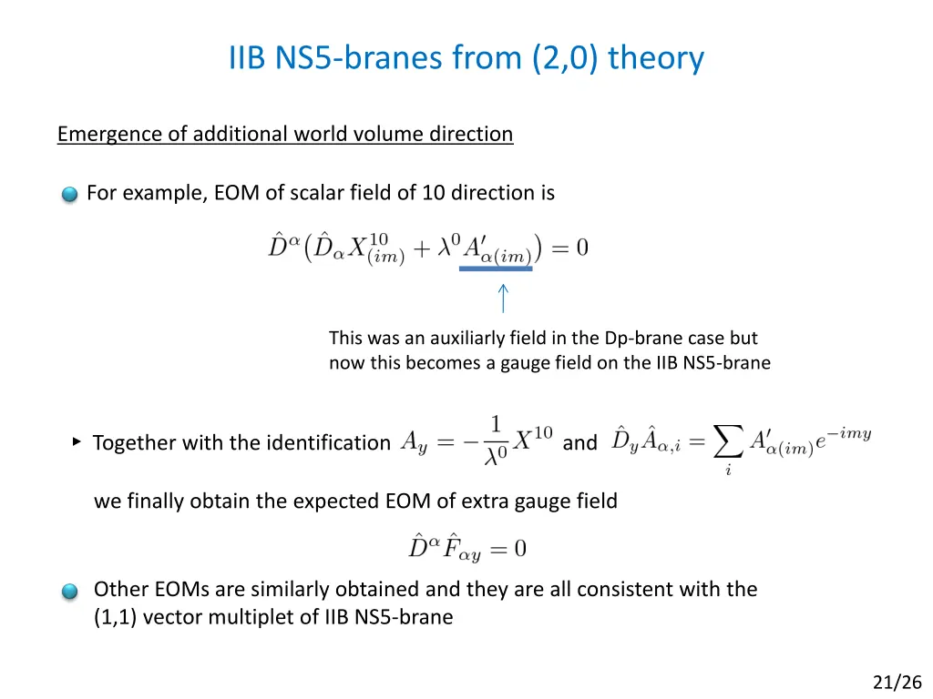 iib ns5 branes from 2 0 theory 1