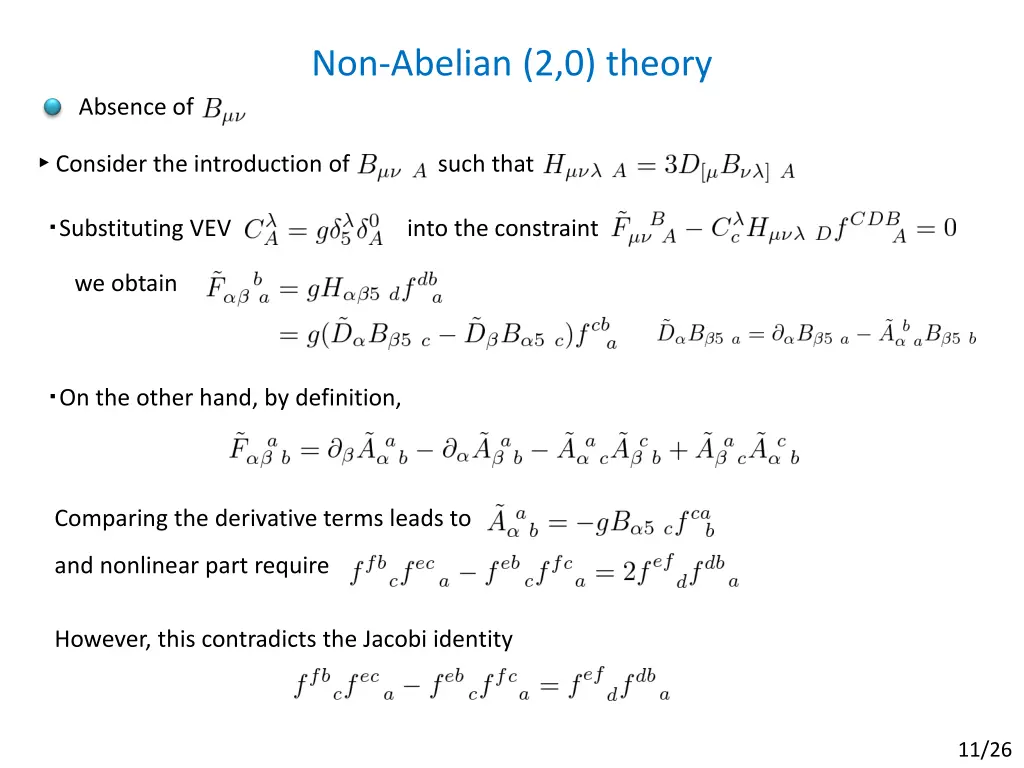 non abelian 2 0 theory 1