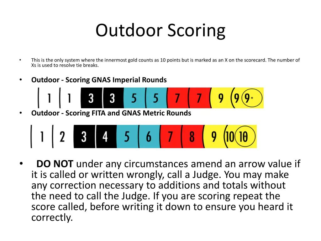 outdoor scoring