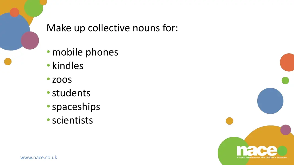 make up collective nouns for