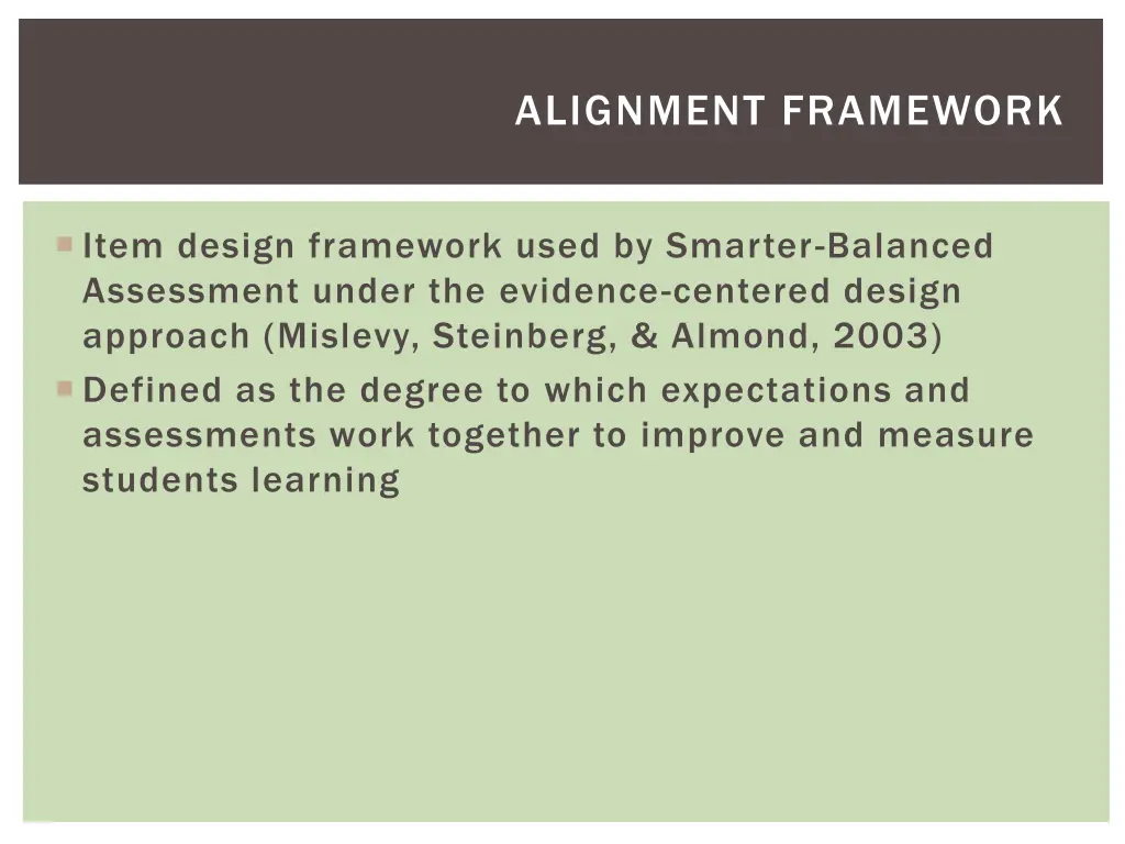 alignment framework