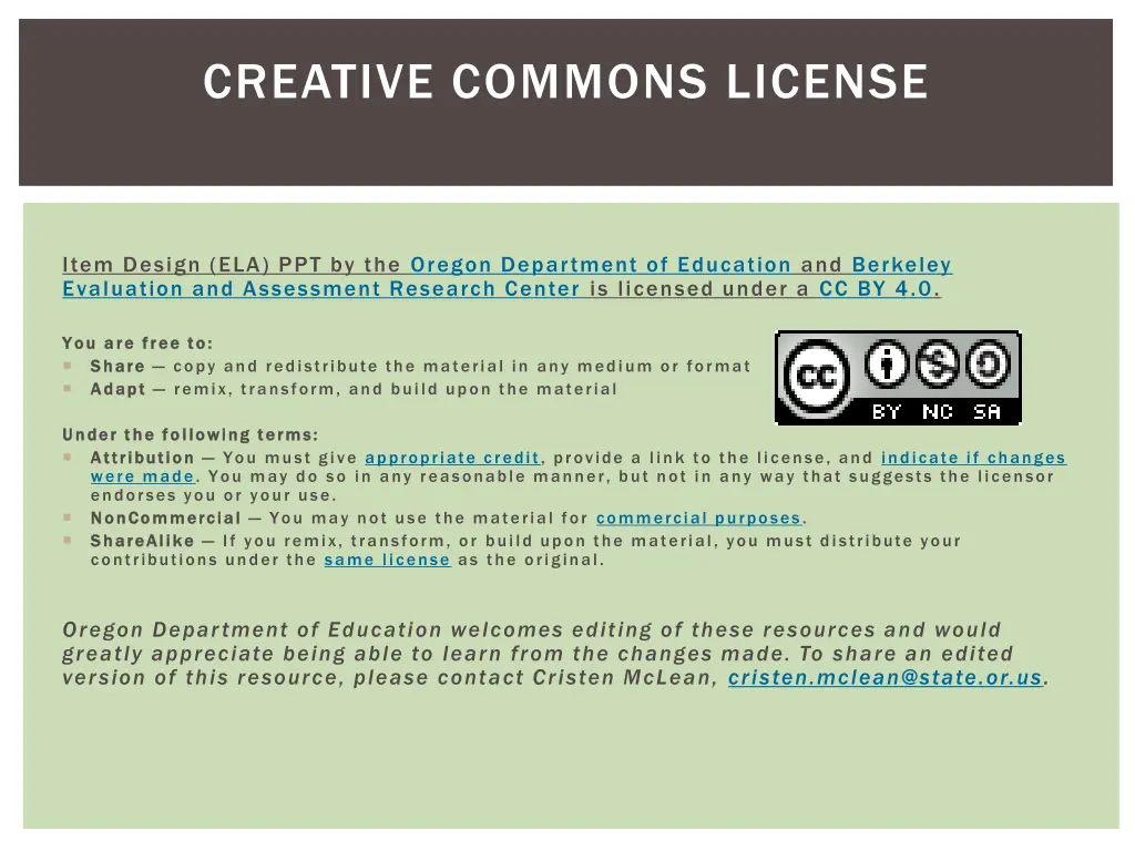 creative commons license