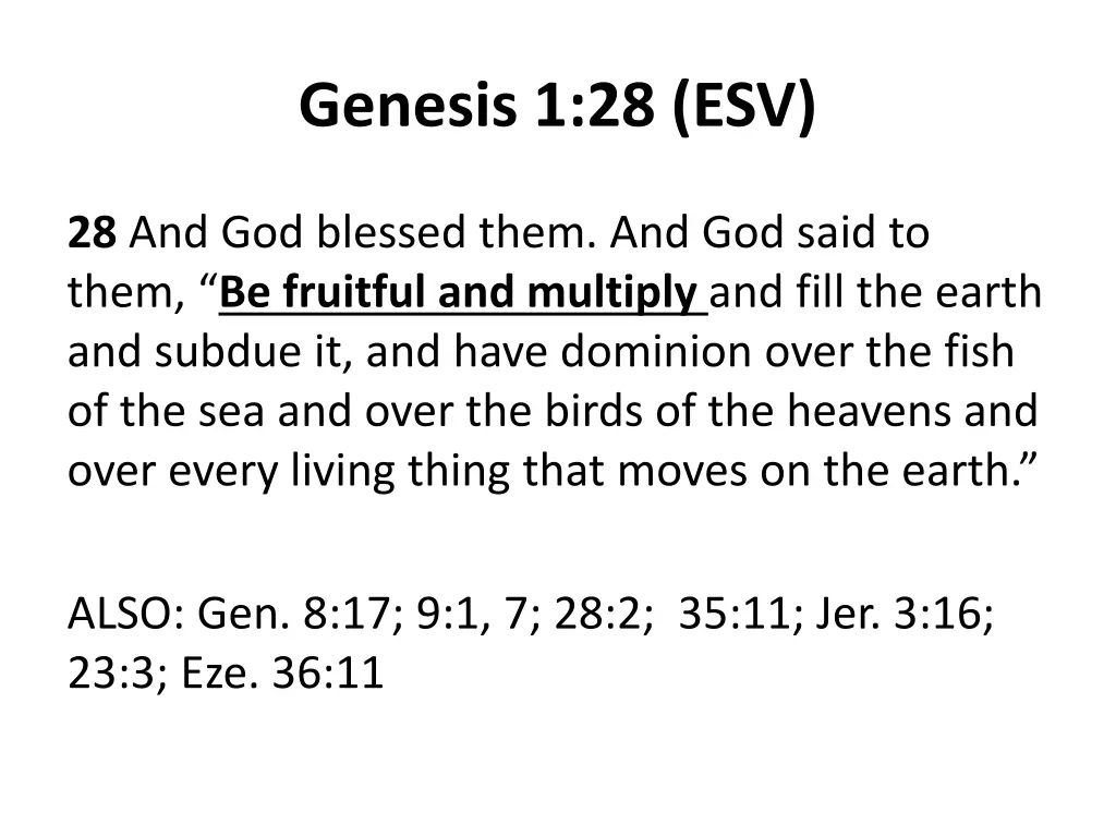 genesis 1 28 esv