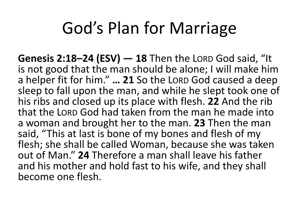 god s plan for marriage