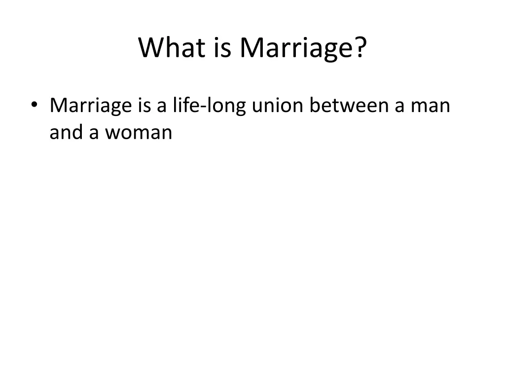 what is marriage