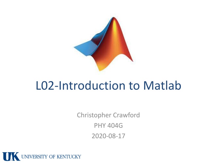 l02 introduction to matlab