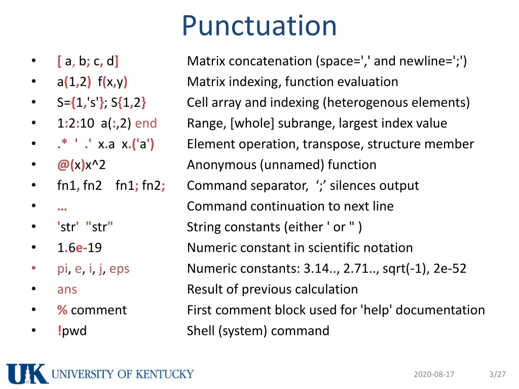 punctuation