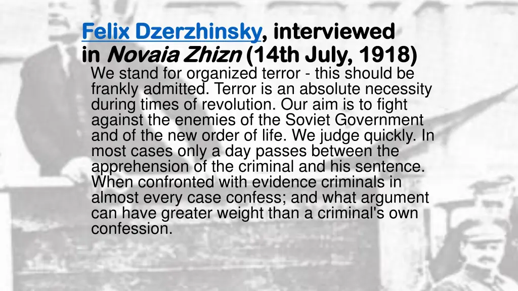 felix dzerzhinsky felix dzerzhinsky interviewed