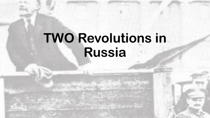 two revolutions in russia