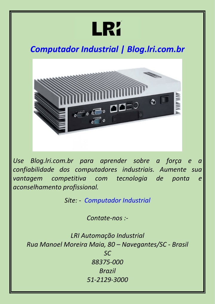 computador industrial blog lri com br