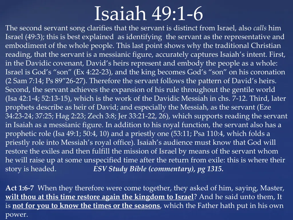 isaiah 49 1 6 1