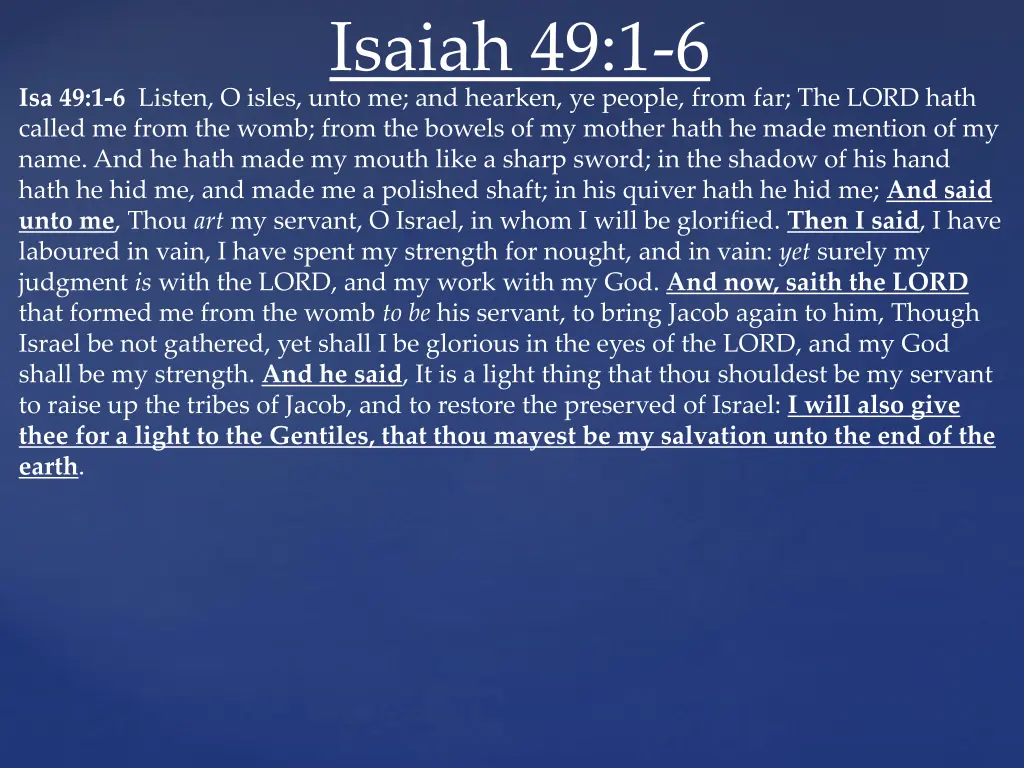 isaiah 49 1 6