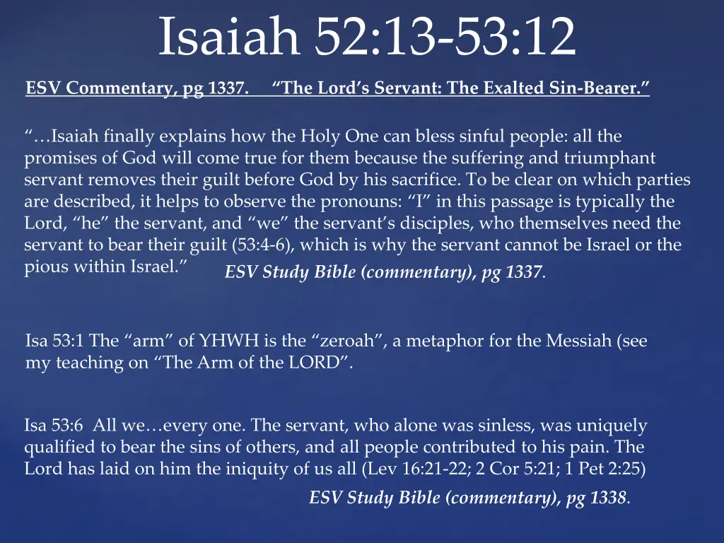 isaiah 52 13 53 12 1