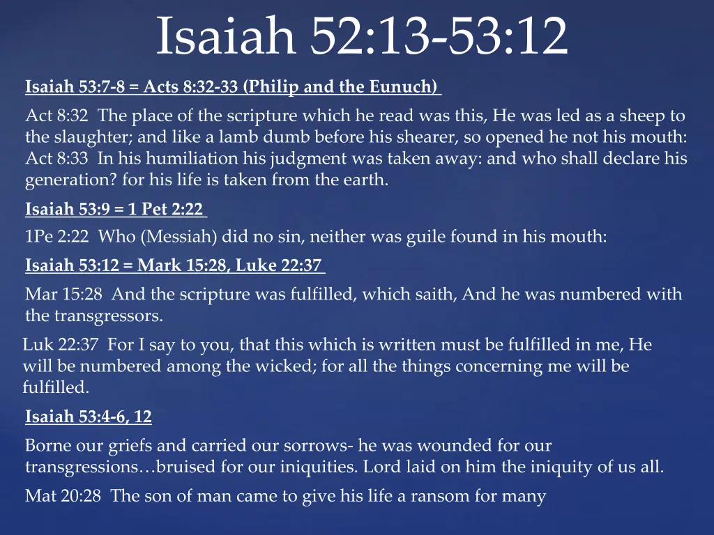 isaiah 52 13 53 12 3