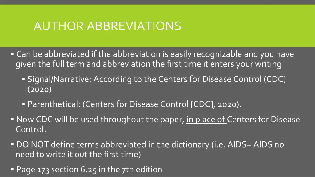 author abbreviations