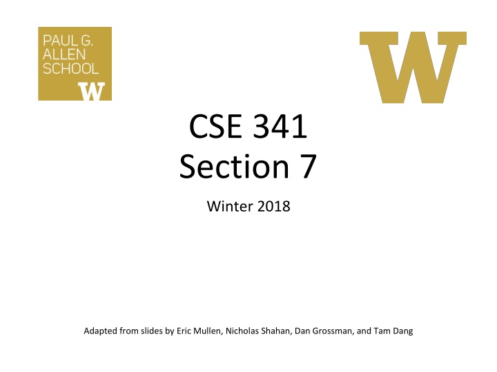 cse 341 section 7