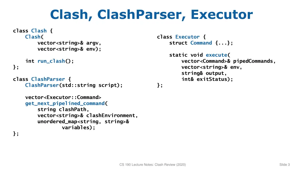 clash clashparser executor