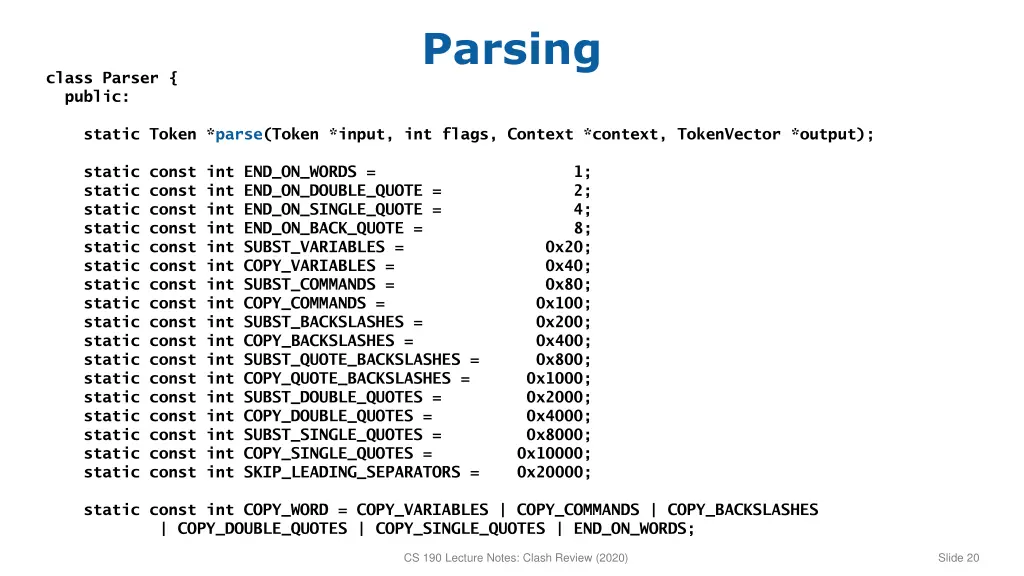 parsing