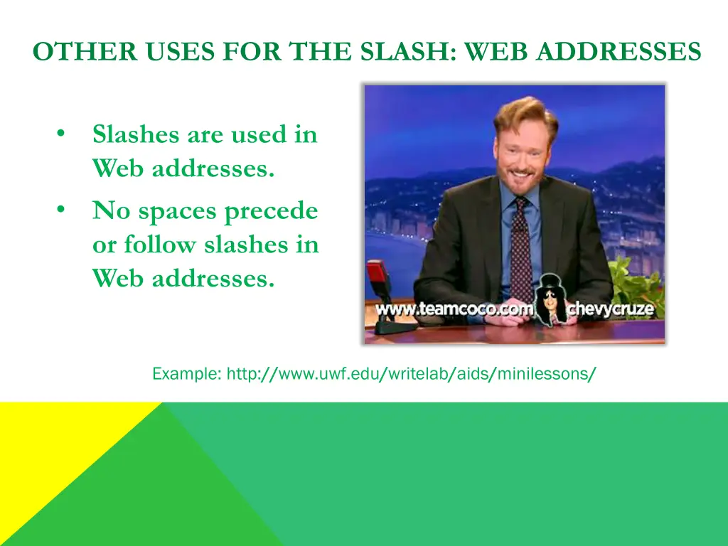 other uses for the slash web addresses