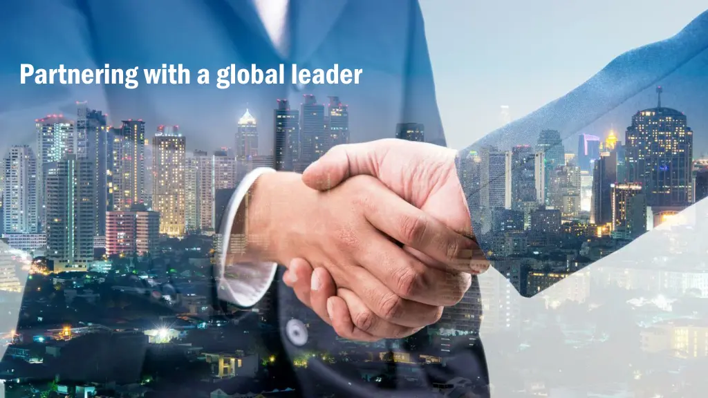 partnering with a global leader