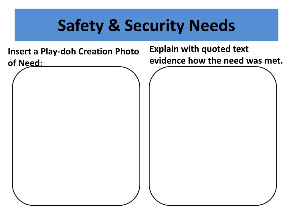 safety security needs