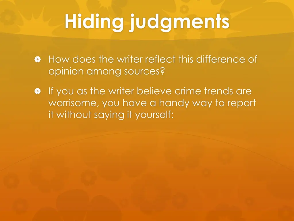 hiding judgments 3