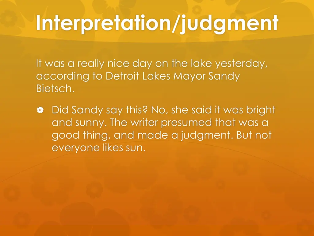 interpretation judgment