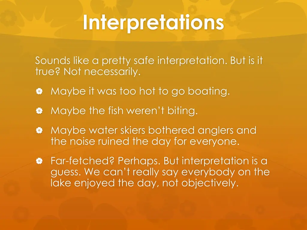 interpretations 1