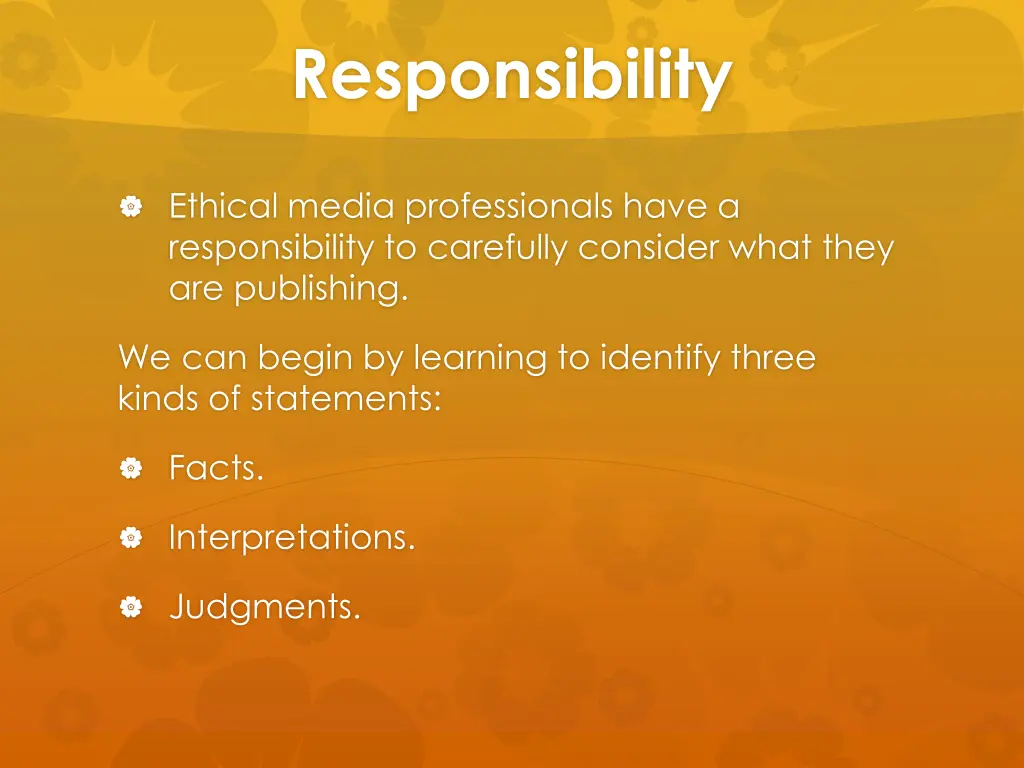 responsibility